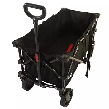 Soomloom Carry Wagon Foldable 90x45x53 Adjustable Carry Cart Converging Large Capacity 100L Load Capacity 90kg Durable Canvas Outdoor Camping Wagon