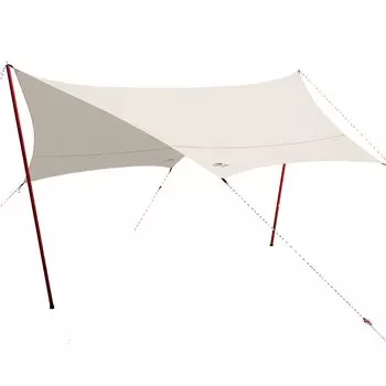 Soomloom Hexa Tarp x Bonfire Possible Polycotton TC Fire Place Отличная термостойкость Солнцезащитный козырек для улицы 4,2 м 4,1 м Изоляция/Огнестойкость/Водонепроницаемость