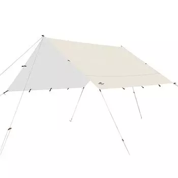 Soomloom Rectatarp 19 UV Уличный тент с УФ-защитой Silver, большой, петли, защита, покрытие, защита от дождя, защита от ветра, солнцезащитный козырек, кемпинг, серебряный