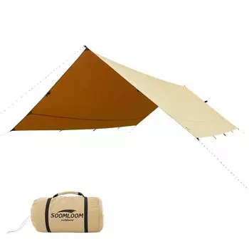 Soomloom Rectatarp Adranus x Bonfire Possible Polycotton TC Fireplace Excellent Heat Resistance Sunshade Outdoor 3.0m 3.85m Insulation/Fire