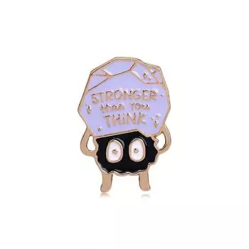 Soot Sprite Lapel Pin Badge Pin Collar Brooch Brooches Pin Funny Brooches Lapel Brooch Enamel Pin синий