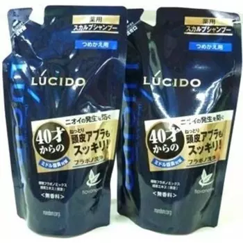 Соотношение цены и качества, 2 упаковки шампуня Lucid Medicated Scalp Deo, сменная упаковка, 380 мл x 2