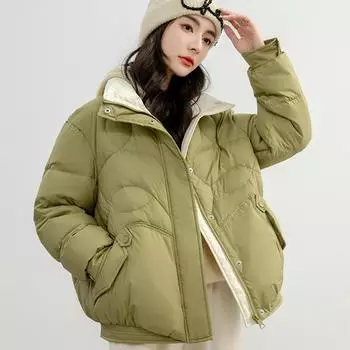 Соответствие цвета 90% белого утиного пуха 2024 новый зимний пуховик женский короткая теплая женская куртка M size 90-55kg белый