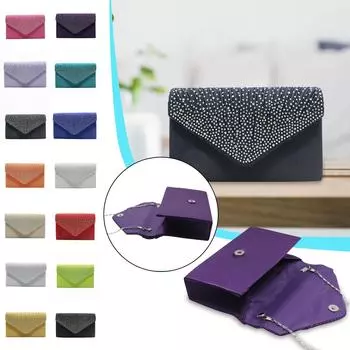 [Sop] Женская мода элегантный шелковый пояс клатч вечерняя сумочка для выпускного вечера кошелек