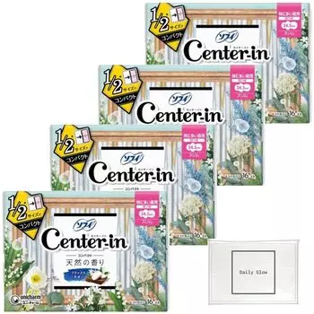 Sophie Center In Compact Relaxing Savon Scent Especially for Daytime Slim Wings pieces x 4 DailyGlow original tissue included 1/2 24.5cm (16 pieces) +