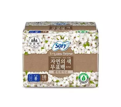 Sophie Organic неотбеленная внутренняя подкладка, длинная, 18 шт./обычная, 20 шт., 2 типа, выберите 1 Non-bleaching liner long 18P