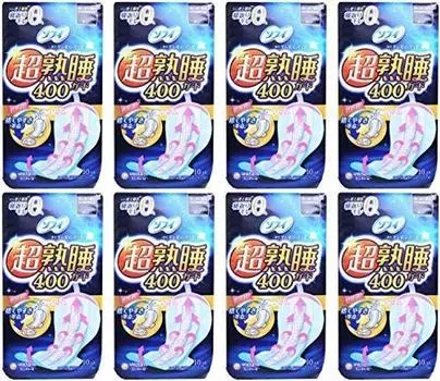 Sophie Super Deep Sleep Guard 400 10 листов салфеток для ночи [Оптовая закупка] (с лентой в комплекте) [Санитарное использование] [x8 шт.]
