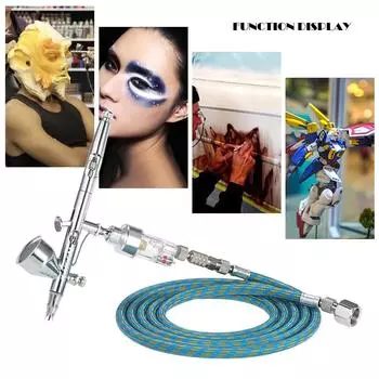 Сопло 0,2/0,3/0,5 мм, комплект аэрографа двойного действия с гравитационной подачей для хобби-татуировки