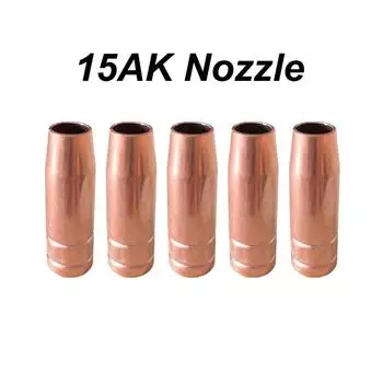 Сопло 15AK, красная медная горелка MIG, сварочный пистолет MAG, расходные защитные чашки 5PCS