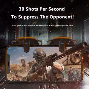 Сопоставление кнопки прицеливания Turbo Fire Геймпад Физические чувствительные триггеры стрельбы Игровая консоль для мобильного контроллера PUBG AK05