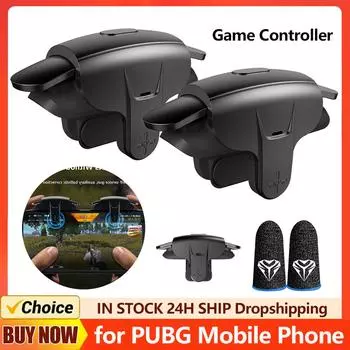 Сопоставление кнопки прицеливания Turbo Fire Геймпад Физические чувствительные триггеры стрельбы Игровая консоль для мобильного контроллера PUBG AK05