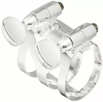 Сопрано-саксофон Selmer с лигатурой, посеребренная отделка [только металлический мундштук]