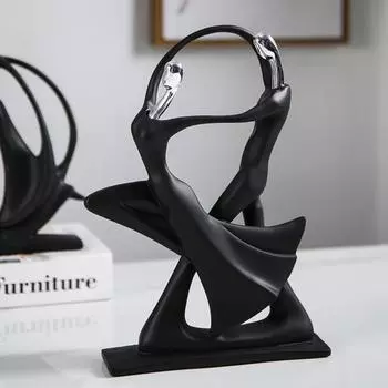 Сопротивление носки практической художественной скульптуры восхитительное облегченное чёрный