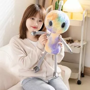 Сопровождайте спящих очаровательных милых креативных плюшевых кукол-подушек Alien XL фиолетовый