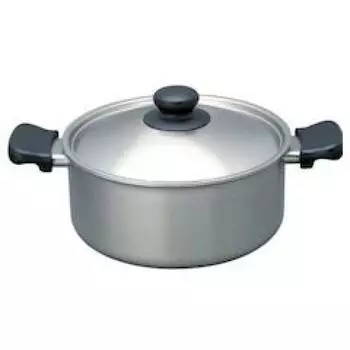 Sori Yanagi IH горшок 22см 2305400 двуручный (матовый) (12150601-1319) [Код продукта] серебряный