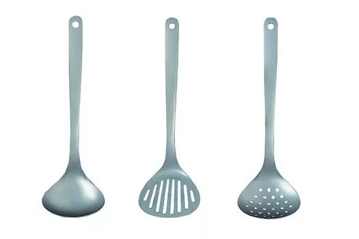 Sori Yanagi Kitchen tools designed with simplicity and ease of use Tsubame Sanjo Stainless Steel Ladle Set of 3 Dishwasher Safe Stainless Steel