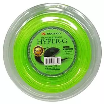 Sorinco HYPER G SOFT Hyper G Soft 200M Roll Hard Tennis Gut Polyester Gut Light Green (1,15/1,20/1,25/1,30 мм) Калибр 1.30мм [Товар] светло-зеленый