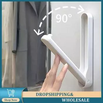 Sorting Rack Without Punching Bathroom Hps White Storage Holders Accessories Storage Rack Foldable Kitchen 19.4x2.7x18.4cm белый