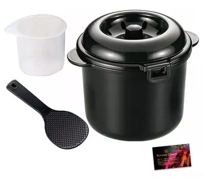 СОСЕД КЛОУН Чашки для микроволновки с рисом Для микроволновки риса Кишу бинчо древесный уголь мерная ложка для риса В комплект входит наклейка RC 0,5~2 [Быстрый