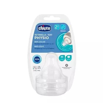 Соска Chicco Physio 0M+ силиконовая F/Slow 2U