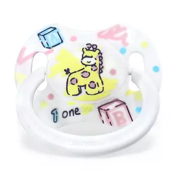 Соска для взрослых LittleForBig, новое второе поколение с крышкой [Circus] Олень/желтый