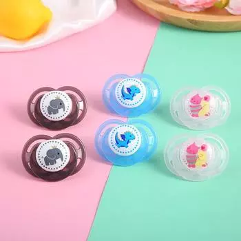 Соска-пустышка для младенца с изображением мультяшного животного, силиконовая соска для сна, соска-пустышка для новорожденного, комфортная соска-пустышка синий