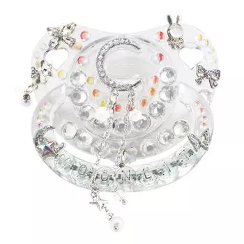 Соска-пустышка для взрослых CutiePlusU большого размера, кристалл, своими руками, белый лунный свет - -