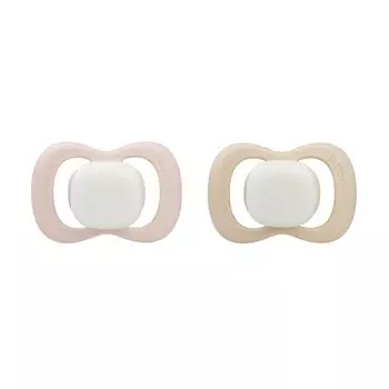 Соска-пустышка Glow Silicone Baby Baby Gift b.box [подлинная] румяна/латте 6 мес+