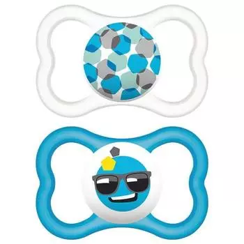 Соска-пустышка Mam Baby Air 6 Blue Silicone 2U