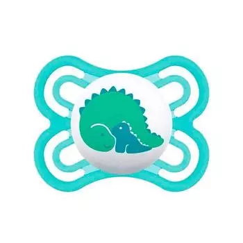 Соска-пустышка Mam Baby Perfect 0, синяя, силикон