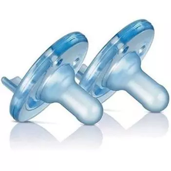 Соска-пустышка Philips Avent Soothie Пустышка для месячных 2 шт. 0-3 [предмет] (синий) синий