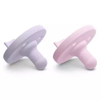Соска-пустышка Philips Philips Avent Soothie, силиконовая, для детей от 2 месяцев, упаковка 0-3 (Розовый и Сиреневый) розовый