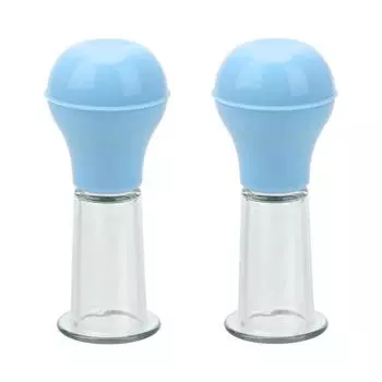 Соски Присоски Увеличение Груди Увеличитель Груди Вакуумный Насос Присоски Массаж Груди Секс-Игрушка Для Пары 1 Пара blue