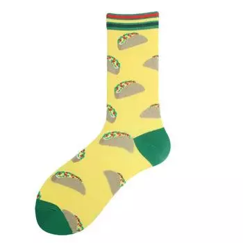 Сотни модных индивидуальных хлопковых носков унисекс для мужчин Happy Street Skateboard Fruits Harajuku Gift Funny Boys Male Dress Sox EUR 36 - 42