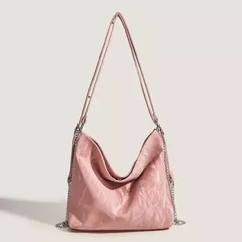 Сотни нишевых дизайнов Tide большой емкости, простая трехразовая сумка через плечо с цепочкой, классная большая сумка для поездок на работу розовый