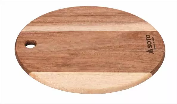 SOTO Cutting Board Trivet Dish Board Natural Acacia Wood Wall Hanging Storage Cooking Outdoor Camping Wooden Freeboard M ST-6501M бежевый