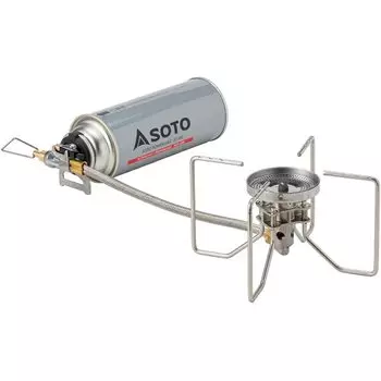 SOTO Сделано в Японии Одноконфорочная горелка, оснащенная регулятором ветра CB Can Раздельный тип для кемпинга на открытом воздухе Предотвращение стихийных бедствий Solo Duo Group Regulator Sove