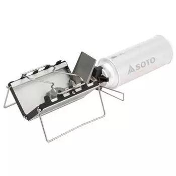 SOTO Made in Japan Single Burner Ultra Thin (2.5cm Thickness) Storage Case Included Solo Camping Touring G Stove ST-320