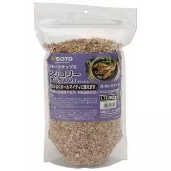 SOTO Smoking Material Chips 500 г Копченые чипсы горячего копчения Hickory (Онигуруми) СТ-1314