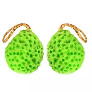 Сотовая детская губка для ванны, шарик для душа, отшелушивающий, успокаивающий, очищающий инструмент для тела зелёный