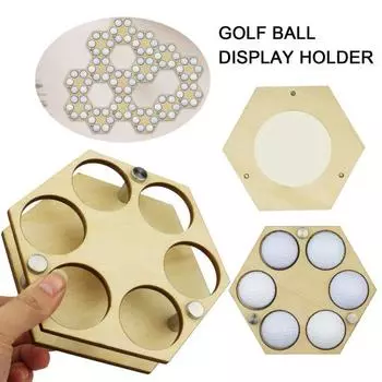 Сотовый держатель для мяча для гольфа, настенное крепление, деревянный шестиугольный мяч для гольфа, подставка для коллекционера, украшение, подарок для энтузиастов Hexagon