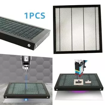 Сотовый лазерный стол 400x400 мм, стальной сотовый рабочий стол для лазерного гравера, аксессуары для резки, быстрое рассеивание тепла
