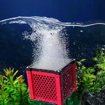 Сотовый очиститель воды Magic Cube Red Fish Tank Magic Box Water Purifier Cube Pond красный