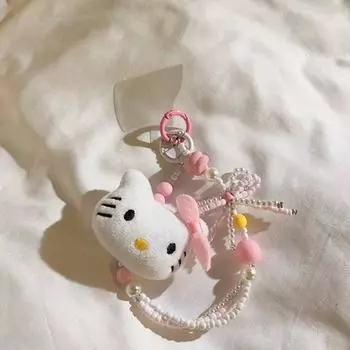 Сотовый телефон Daylike Kitty (светло-розовый) ремешок для нанизывания, навесная бирка включена, популярный персонаж в Корее