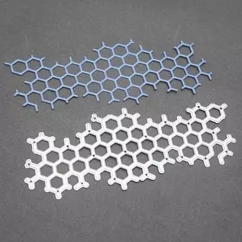 Сотовый выдолбленный дизайн, металлические штампы для резки, сделай сам, скрапбукинг, тиснение, трафарет, бумага, шаблон для альбома серебряный