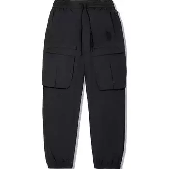 Сотрудничество Li Ning X Jackie Chan Серия Кунг-фу Повседневные Простые Однотонные Зауженные Свободные Трикотажные Спортивные Брюки Мужские брюки Черный AYKV395-2 S