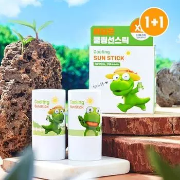 [Сотрудничество с Kkrong] Ким Чжон Мун Aloe Cure Water Splash Cooling Sun Stick Двойной план (23г + 23г), корейский солнцезащитный крем