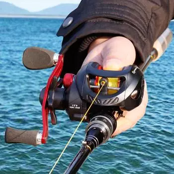 Sougayilang 13BB 6,3:1 Литейная катушка Гладкая левая и правая кастинговая катушка для морской пресноводной рыбалки