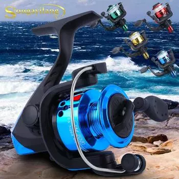 SOUGAYILANG 4 цвета Рыболовная катушка Спиннинг Рыболовные катушки 5.2: 1 с Левой / правой Ручка зелёный