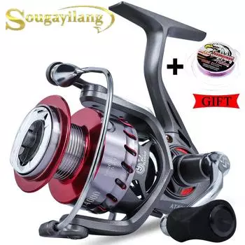 Sougayilang 9 + 1BB катушка для ловли карпа, спиннинговая рыболовная катушка, высокоскоростная рыболовная снасть, пресноводная рыбалка в соленой воде 1000